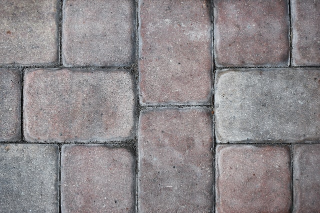 Image of a stain on a patio.